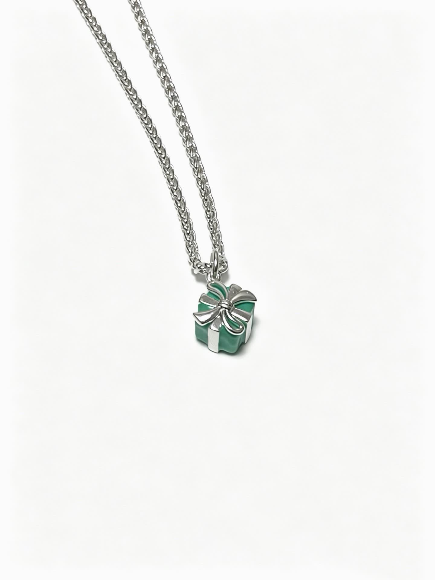 Tiffany & Co. Blue Box Charm Necklace